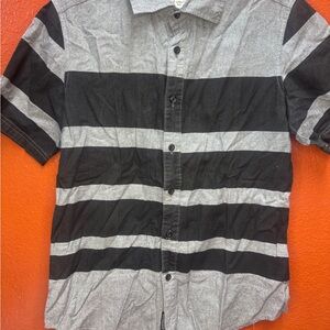 Ecko Unlimited Striped Black and Gray Shirt